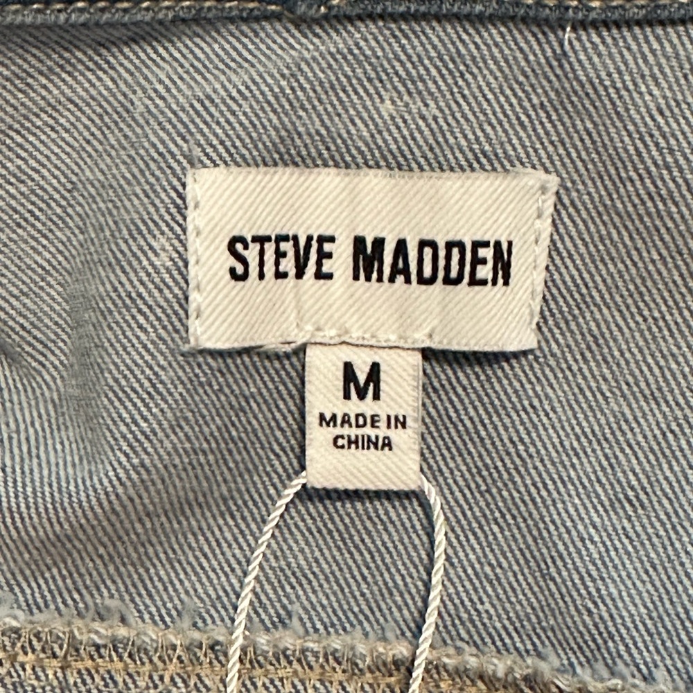 Steve Madden Denim Moto Jacket - Picture 6 of 9